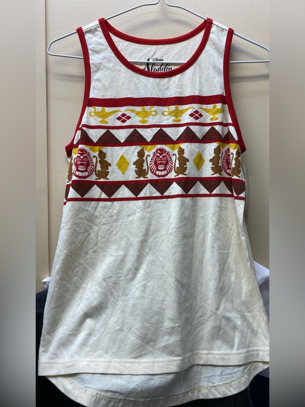Disney Aladdin White Tank Top